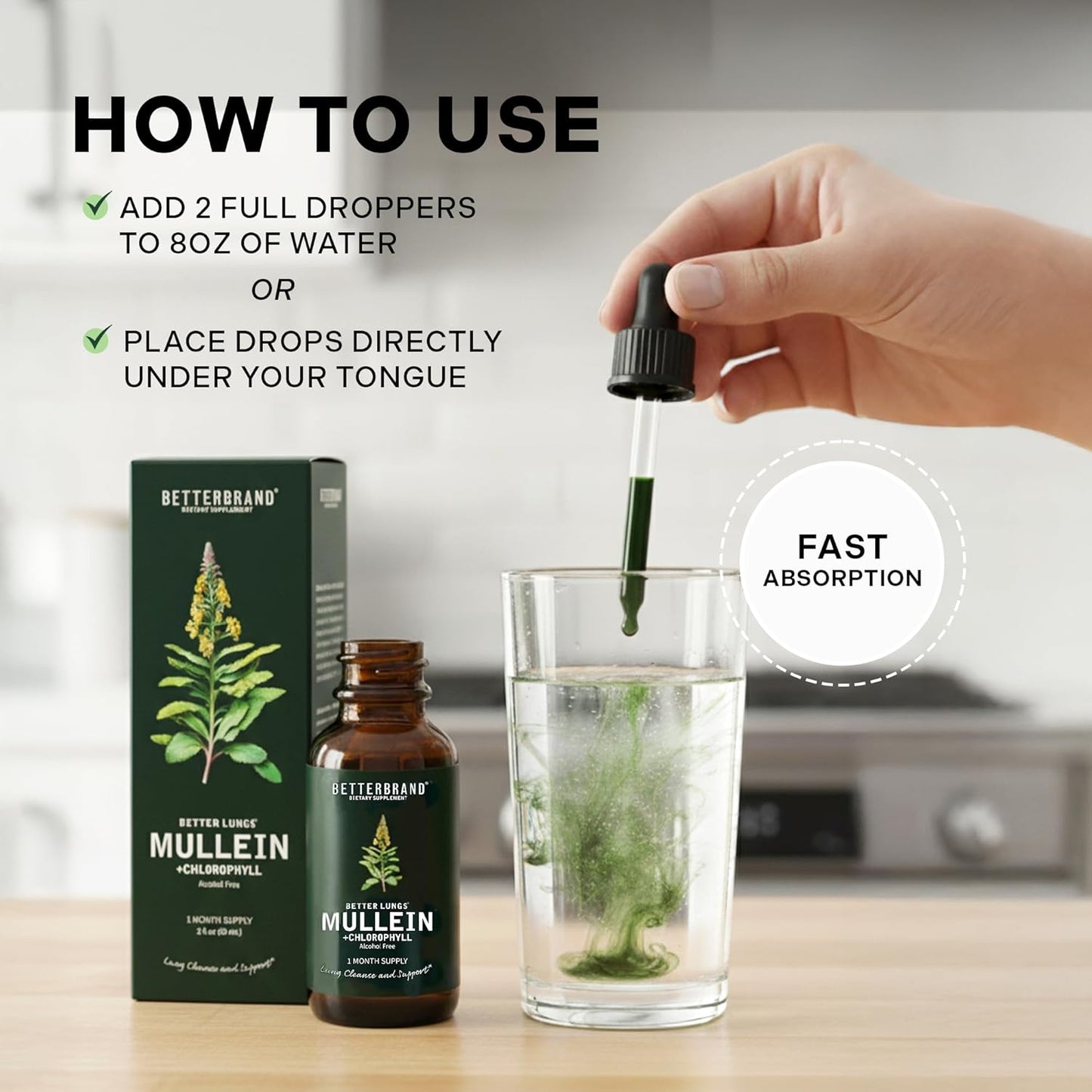 BetterLungs® Mullein + Chlorophyll